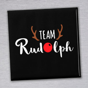 Aimant Team Rudolph Motif de Noël