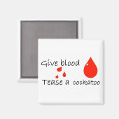 Aimant Tease un cockatoo (Recto/Verso)