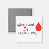 Aimant Tease un gris (Recto/Verso)