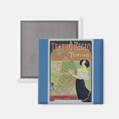 Aimant Teatro Regio Torino ( Théâtre Royal ) (Recto/Verso)