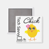Aimant Tech Savvy Chick (Recto/Verso)