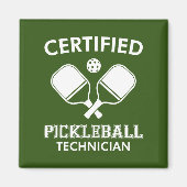 Aimant Technicien certifié en Pickleball (Devant)