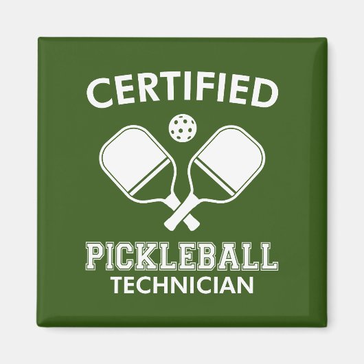 Aimant Technicien certifié en Pickleball (Devant)