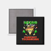 Aimant Technicien en pharmacie mexicain Nacho (Recto/Verso)