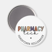 Aimant Technicien en pharmacie sur mesure (Recto/Verso)