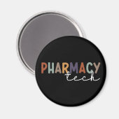 Aimant Technicien en pharmacie sur mesure (Recto/Verso)