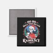 Aimant Technicien en radiologie de Noël Squelette Technic (Recto/Verso)