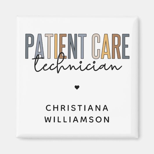 Aimant Technicien en soins aux patients sur mesure Cadeau (Devant)