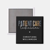 Aimant Technicien en soins aux patients sur mesure Cadeau (Recto/Verso)