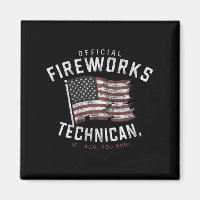 Technicien officiel de feux d'artifice Si je cours