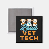 Aimant Technicien Vet Tech chef (Recto/Verso)