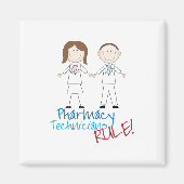 Aimant Techniciens en pharmacie (Devant)