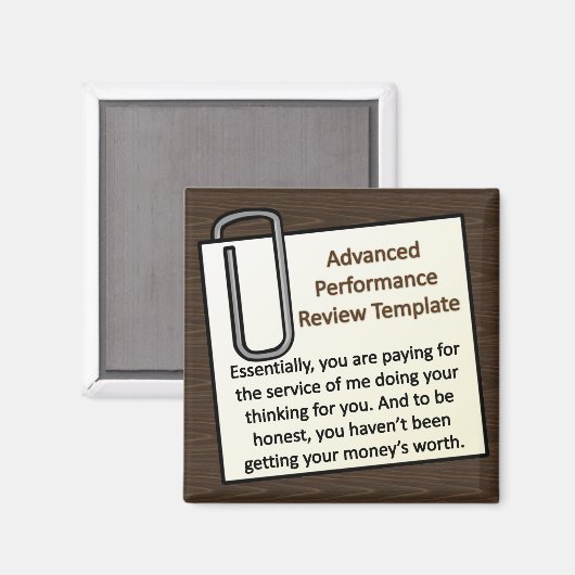 Aimant Techniques avancées d'évaluation des performances (Recto/Verso)