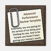 Aimant Techniques avancées d'évaluation des performances (Devant)