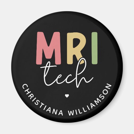 Aimant Technologie IRM de nom personnalisé | Cadeaux de t (Devant)
