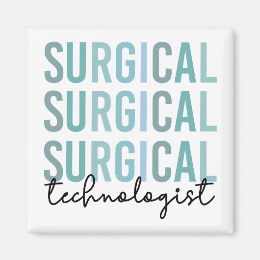 Aimant Technologue chirurgical Technique chirurgicale Tec (Devant)