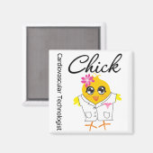 Aimant Technologue en cardiologie Chick (Recto/Verso)
