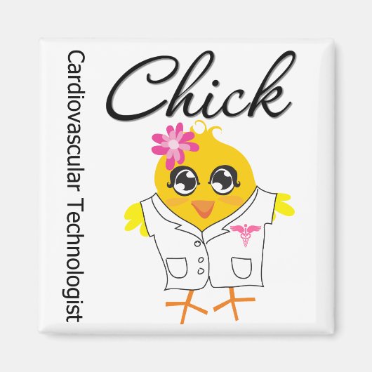 Aimant Technologue en cardiologie Chick (Devant)