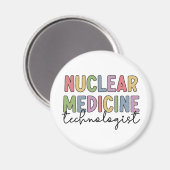Aimant Technologue en médecine nucléaire Cadeaux CNMT (Recto/Verso)