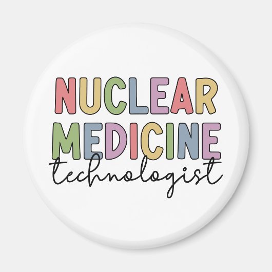 Aimant Technologue en médecine nucléaire Cadeaux CNMT (Devant)