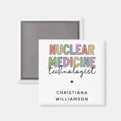 Aimant Technologue en médecine nucléaire sur mesure CNMT  (Recto/Verso)