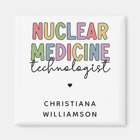 Aimant Technologue en médecine nucléaire sur mesure CNMT  (Devant)