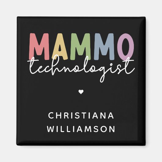 Aimant Technologue Mammographie sur mesure (Devant)