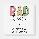 Aimant Technologue radiologique sur mesure Rad Tech Radio (Devant)