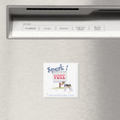 Aimant Teckel à poil dur Voix de vote (In Situ (Lave-vaisselle))