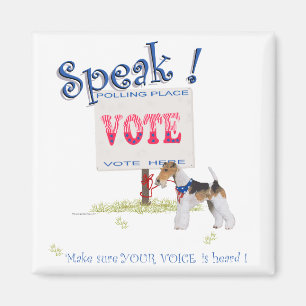 Aimant Teckel à poil dur Voix de vote