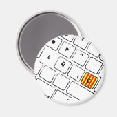 Aimant Teclat Ç (Recto/Verso)