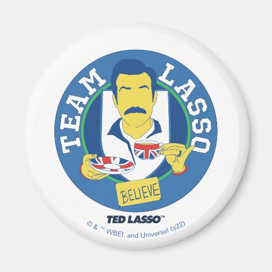 Aimant Ted Lasso | Team Lasso Tea Iconic Avatar (Devant)