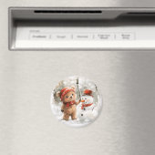 Aimant Teddy Bear et Snowman (In Situ (Lave-vaisselle))