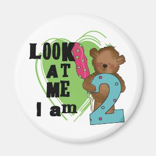 Aimant Teddy Bear I'm 2 Anniversaire T-shirts et cadeaux
