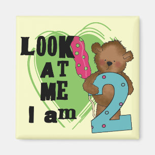 Aimant Teddy Bear I'm 2 Anniversaire T-shirts et cadeaux