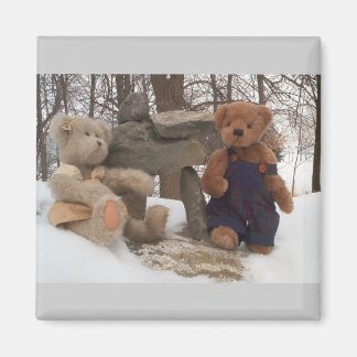Aimant Teddy couple avec Inuksuk