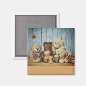 Aimant Teddy mit Freunde (Recto/Verso)