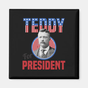 Aimant Teddy Roosevelt Pour Président Bull Moose Théodore