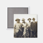 Aimant Teddy Roosevelt Wolf Hunting, 1905 (Recto/Verso)