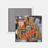 Aimant Ted's Pagan Tiki Shack Bar Enoteca Lodi Californie (Recto/Verso)