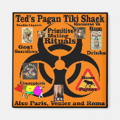 Aimant Ted's Pagan Tiki Shack Primitive Mating Rituals (Devant)