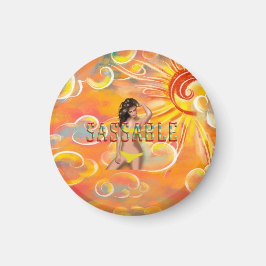 Aimant TEE Be Sassable (Devant)