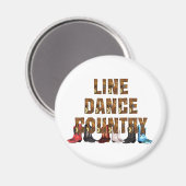 Aimant TEE Country Line Dance (Recto/Verso)