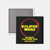 Aimant Tee drôle Éclipse solaire Guerres Eclipse Sci (Recto/Verso)