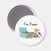 Aimant TEE I'm from Louisiana (Recto/Verso)