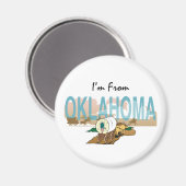 Aimant TEE I'm From Oklahoma (Recto/Verso)