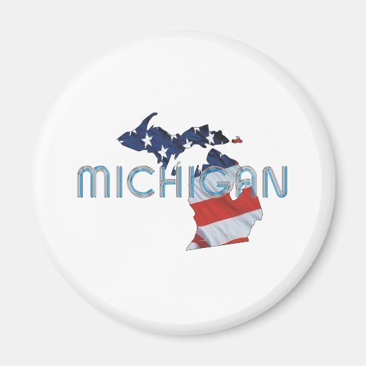 Aimant TEE Michigan Patriot (Devant)