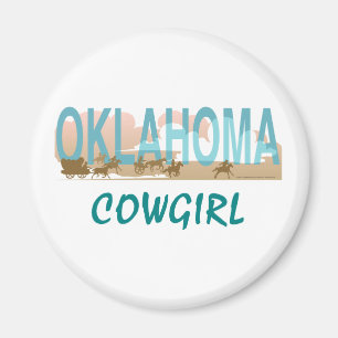 Aimant TEE Oklahoma Cowgirl