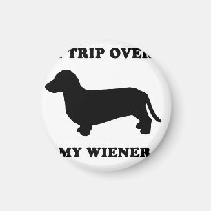 Aimant TEE - SHIRT de CHIEN de SAUCISSE - "je me