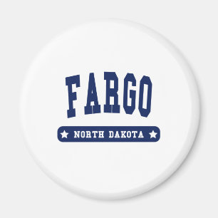 Aimant tee - shirts du Fargo North Dakota College Style